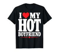 I Love My Hot Boyfriend Camiseta gráfica económica