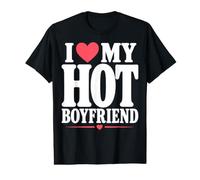 I Love My Hot Boyfriend Camiseta gráfica económica