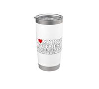 I Love My Hot Boyfriend So Please Stay Away From Me Vaso térmico de acero inoxidable de doble pared