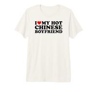 I Love My Hot Chinese Boyfriend Camiseta Premium