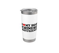I Love My Hot Chinese Boyfriend Vaso térmico de acero inoxidable de doble pared