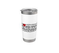 I Love My Hot English Boyfriend Vaso térmico de acero inoxidable de doble pared