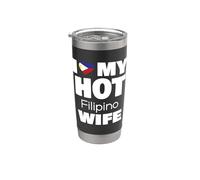 I Love My Hot Filipino Wife Married To Hot Philippines Girl Vaso térmico de acero inoxidable de doble pared