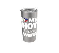 I Love My Hot Filipino Wife Married To Hot Philippines Girl Vaso térmico de acero inoxidable de doble pared