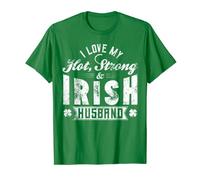 I Love My Hot Strong Irish Husband - Camiseta de San Patricio Camiseta