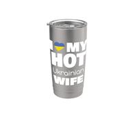 I Love My Hot Ukrainian Wife Married To Hot Ukraine Girl Vaso térmico de acero inoxidable de doble pared