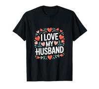 I Love My Husband - Corazón, diseño de Flores Camiseta