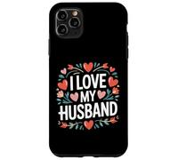 I Love My Husband - Corazón, diseño de Flores Carcasa para iPhone 11 Pro MAX
