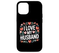 I Love My Husband - Corazón, diseño de Flores Carcasa para iPhone 12/12 Pro