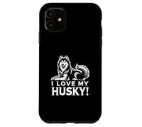 I LOVE MY HUSKY! - Siberianos, Sibes, Huskies - Perro Mascota Carcasa para iPhone 11