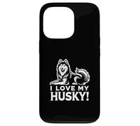 I LOVE MY HUSKY! - Siberianos, Sibes, Huskies - Perro Mascota Carcasa para iPhone 13 Pro