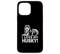 I LOVE MY HUSKY! - Siberianos, Sibes, Huskies - Perro Mascota Carcasa para iPhone 13 Pro Max