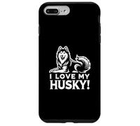 I LOVE MY HUSKY! - Siberianos, Sibes, Huskies - Perro Mascota Carcasa para iPhone 7 Plus/8 Plus