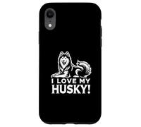 I LOVE MY HUSKY! - Siberianos, Sibes, Huskies - Perro Mascota Carcasa para iPhone XR