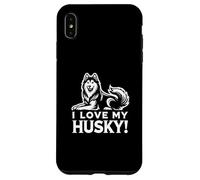 I LOVE MY HUSKY! - Siberianos, Sibes, Huskies - Perro Mascota Carcasa para iPhone XS Max