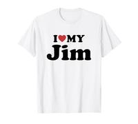 I Love My Jim Nombre Conjunto Pareja Camiseta