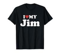 I Love My Jim Nombre Conjunto Pareja Camiseta