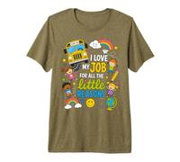 I Love My Job For All The Little Reasons Bus Driver Camiseta Premium