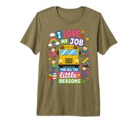 I Love My Job For All The Little Reasons Bus Driver Camiseta Premium
