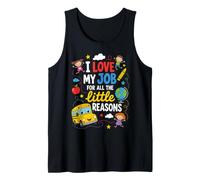 I Love My Job For All The Little Reasons Bus Driver Camiseta sin Mangas