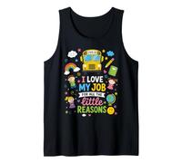 I Love My Job For All The Little Reasons Bus Driver Camiseta sin Mangas