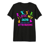 I Love My Job Maestro Favorito Regreso a la Escuela Hombres Mujeres Camiseta Premium