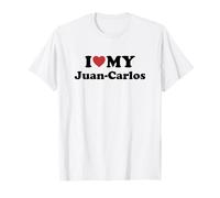 I Love My Juan-Carlos Nombre Conjunto Pareja Camiseta