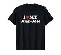 I Love My Juan-Jose Nombre Conjunto Pareja Camiseta