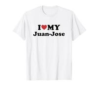 I Love My Juan-Jose Nombre Conjunto Pareja Camiseta
