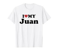 I Love My Juan Nombre Conjunto Pareja Camiseta
