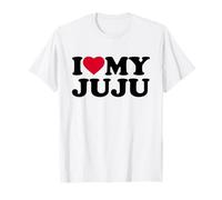 I Love My Juju Heart Grandma Family Camiseta