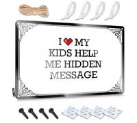 I Love My Kids Help Me Hidden Message Humorous Funny Stuff - Decoración divertida para colgar en la pared (30 x 40 cm)