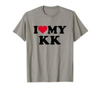 I Love My KK Heart Grandma Family Camiseta