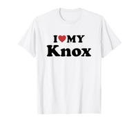 I Love My Knox Nombre Conjunto Pareja Camiseta