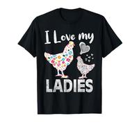 I Love My Ladies Chicken Funny Chicken Whisperer Tee Mujer Camiseta
