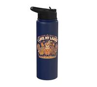I love My Ladies Funny Chicken Lovers Stainless Steel Insulated Water Bottle
