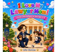 I Love My Lawyer Mom!: Kawaii Coloring Book for Girls - 50 Sweet Mother-Daughter Courtroom Scenes, Ages 4-8