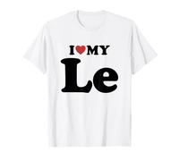 I Love My Le Nombre Conjunto Pareja Camiseta