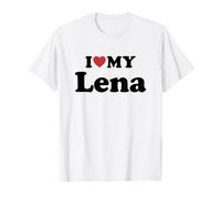 I Love My Lena Nombre Conjunto Pareja Camiseta