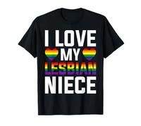 I Love My Lesbian Niece LGBT Gay Pride Month Lesbianas Unisex Camiseta