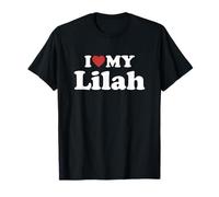 I Love My Lilah Nombre Conjunto Pareja Camiseta