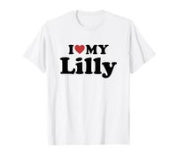 I Love My Lilly Nombre Conjunto Pareja Camiseta