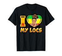 I Love My Locs Dreadlocks Divertidos Mujeres Negras Rastas Naturales Camiseta