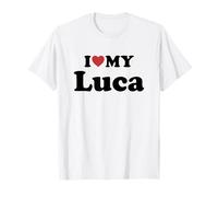 I Love My Luca Nombre Conjunto Pareja Camiseta