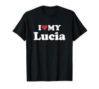 I Love My Lucia Nombre Conjunto Pareja Camiseta