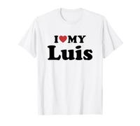 I Love My Luis Nombre Conjunto Pareja Camiseta