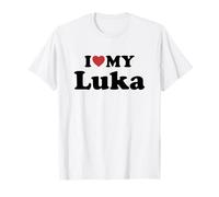 I Love My Luka Nombre Conjunto Pareja Camiseta