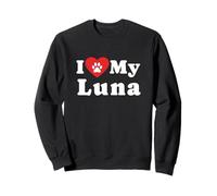 I Love My Luna Dueño de Perros Amante de Perros Sudadera