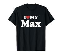 I Love My MAX Nombre Conjunto Pareja Camiseta