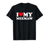 I Love My Meemaw Heart Family Grandma MEE-Maw Camiseta